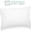 Nestl 2 Pack Toddler Pillow for Sleeping 13 x 18 Small Kids Pillow for Travel Car School Nap Toddler Bed Machine Washable Soft Cotton