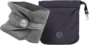trtl Pillow Scientifically Proven Super Soft Neck Support Travel Pillow Machine Washable Grey