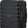 BAGSMART Carry On Luggage 22x14x9 Airline Approved with TSA Lock20 cm Lightweight Luggage with Spinner Wheels100 PC Hard Shell Carry On Suitcases for Men WomenPurple