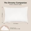 Toddler Pillow with Pillowcase 13x18 My Little Dreamy Kids Travel Bed Pillows for Sleeping Organic Cotton Small Pillowcase Soft Breathable Machine Washable Toddlers