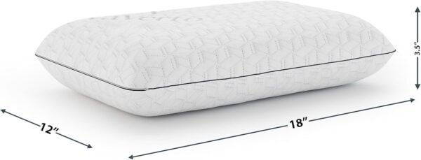 Vaverto Small Memory Foam Bed Pillow for Camping Compressible Medium Firm Breathable Cover Machine Washable Ideal Backpacking