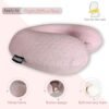 Neck Pillows for Sleeping Travel Pink Travel Pillow Comfortable U Shape Memory Foam Pillows Neck and Head Support Portable Travel Neck Pillow Suitable for Planes Trains SelfDriving Cars