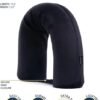 Brookstone Free Form Travel Pillow Lightweight Flexible Memory Foam Travel Neck Pillow for Sleeping Car Airplane Travel Support Size: One Size Black