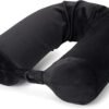 Brookstone Free Form Travel Pillow Lightweight Flexible Memory Foam Travel Neck Pillow for Sleeping Car Airplane Travel Support Size: One Size Black