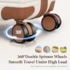 Luggage Sets 3 Piece Hard Shell Carry on Suitcase with Spinner Wheels and TSA Lock Travel Lightweight Luggage Set with YKK Zippers Beige 5 piece sets（202428DBTB