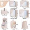 10 Set8 Set Packing Cubes for Travel Gifts for Women MomAntiTearing Suitcase Organizer for Luggage with Shoe Hanging Toiletry BagOlarHike Vacation Essentials Accessories for Cruise ShipCream