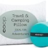 Coop Home Goods Original Travel and Camping Adjustable Pillow Small Camping Pillow with Compressible Stuff Sack MediumFirm Memory Foam with Lulltra Washable Cover CertiPURUS Certified 19x13
