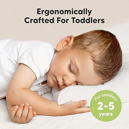 Toddler Pillow with Pillowcase 13x18 My Little Dreamy Kids Travel Bed Pillows for Sleeping Organic Cotton Small Pillowcase Soft Breathable Machine Washable Toddlers
