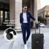 Carry On Luggage 22x14x9 Airline Approved 22Inch Suitcases with Spinner Wheels Softside Carryon Luggage with TSA Lock for Men Women Business Trip Lightweight Large Capacity Luggage for Travel