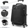 Travelpro Maxlite 5 Softside Expandable Luggage with 4 Spinner Wheels Lightweight Suitcase Men and Women Black Compact Carryon 20Inch