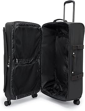 Kipling Spontaneous Softside Spinner Wheel Luggage Integrated TSA Accepted Lock Black Noir CheckedLargeKI4193