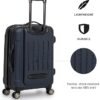 Kenneth Cole REACTION Renegade Luggage Expandable 8Wheel Spinner Lightweight Hardside Suitcase Navy Blue 24Inch Checked