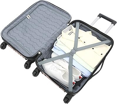 Travelers Club Midtown Hardside Luggage Travel Rose Gold 4Piece Set