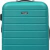 Wrangler Smart Luggage Set with Cup Holder and USB Port Teal 2 Piece